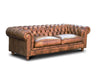 Luxuriöses Chesterfield Büffelleder Sofa, 2-Sitzer | Modell Long 